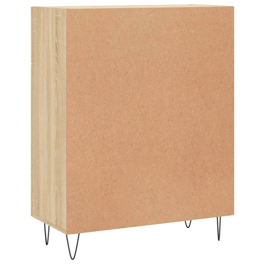 Buffet chêne sonoma 69,5x34x90 cm bois d'ingénierie - 8