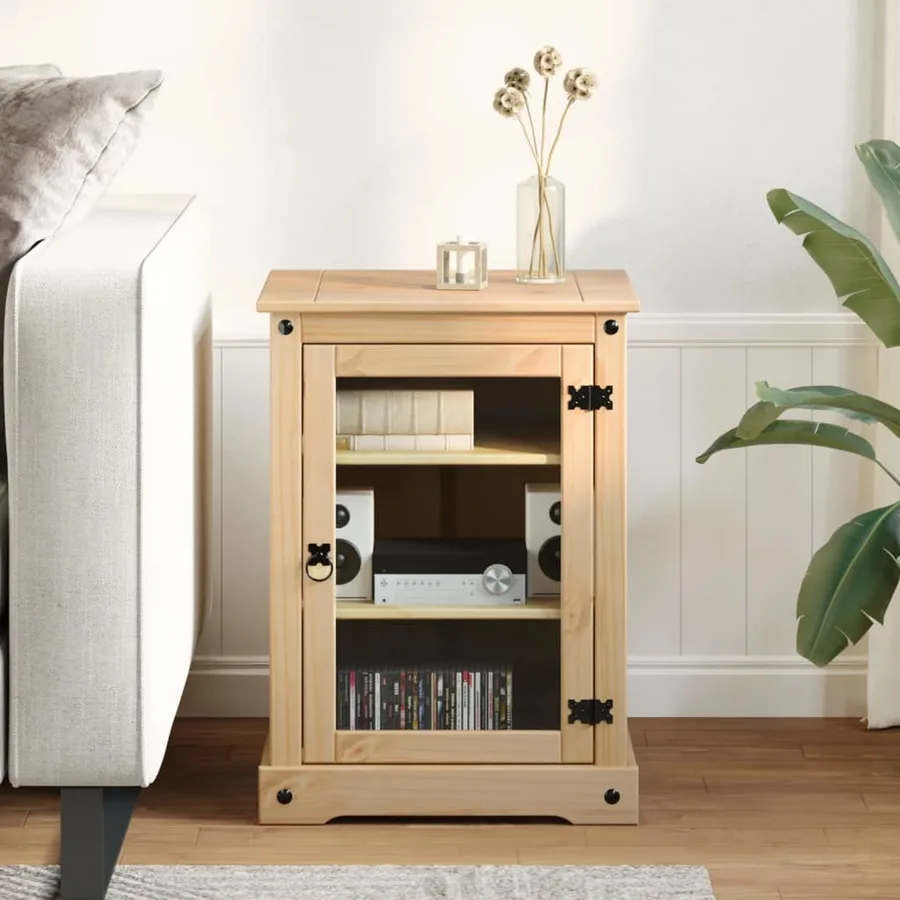 Meuble HiFi Corona 60x50x82 cm bois de pin massif - 3