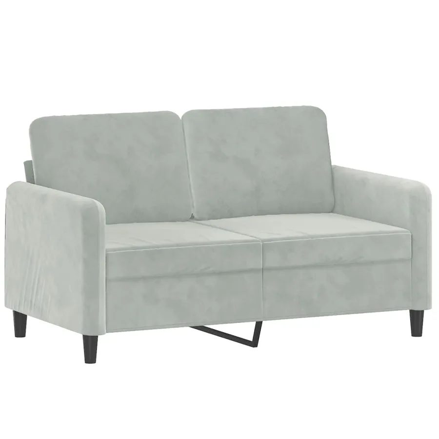 Ensemble de canapés 3 pcs gris clair velours - 3