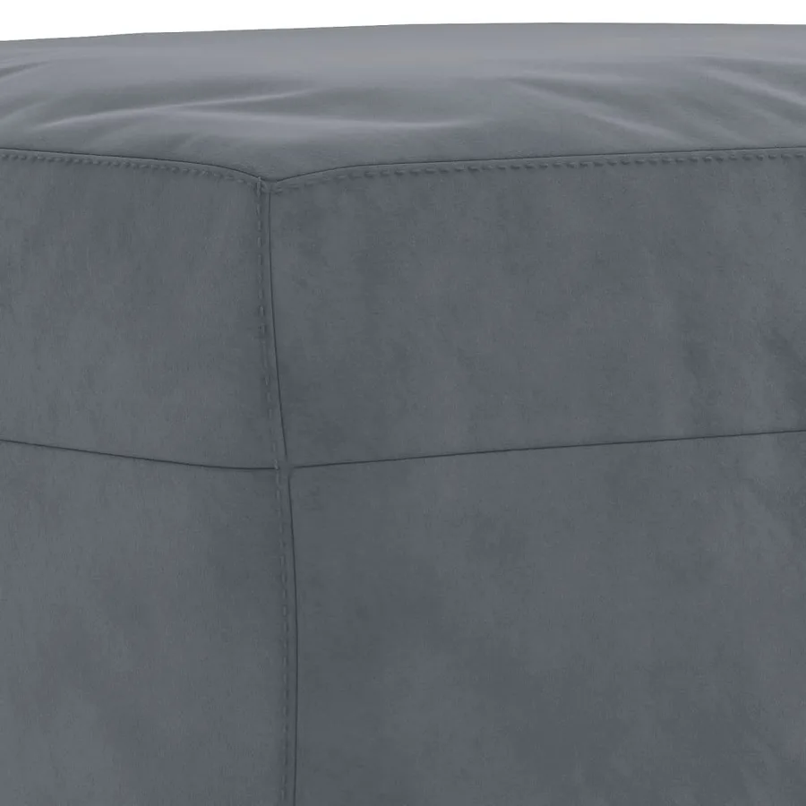 Ensemble de canapés 4 pcs avec coussins gris foncé velours - 7