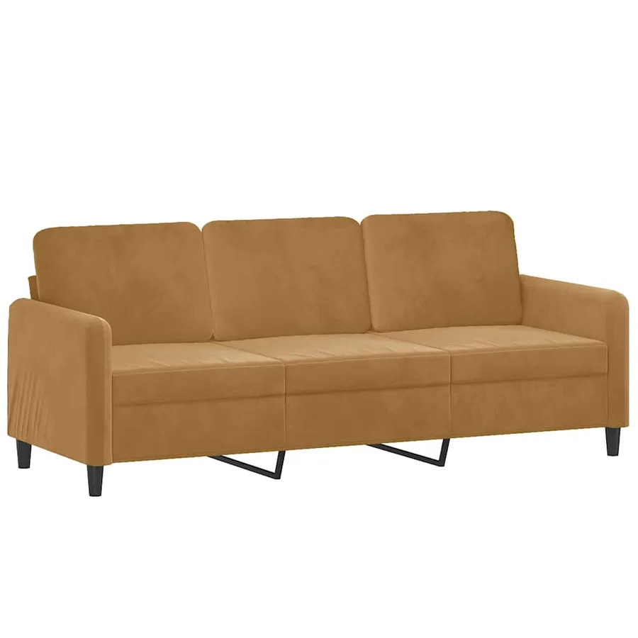 Ensemble de canapés 2 pcs marron velours - 4