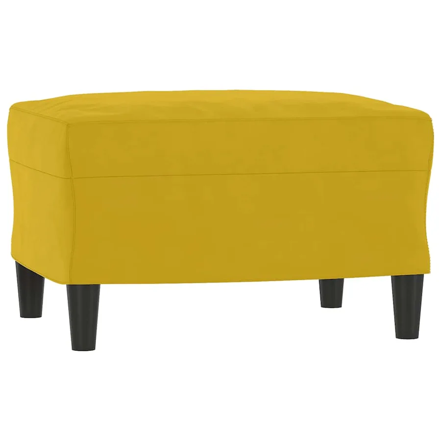 Ensemble de canapés 3 pcs jaune velours - 5
