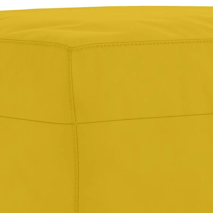 Ensemble de canapés 3 pcs jaune velours - 7