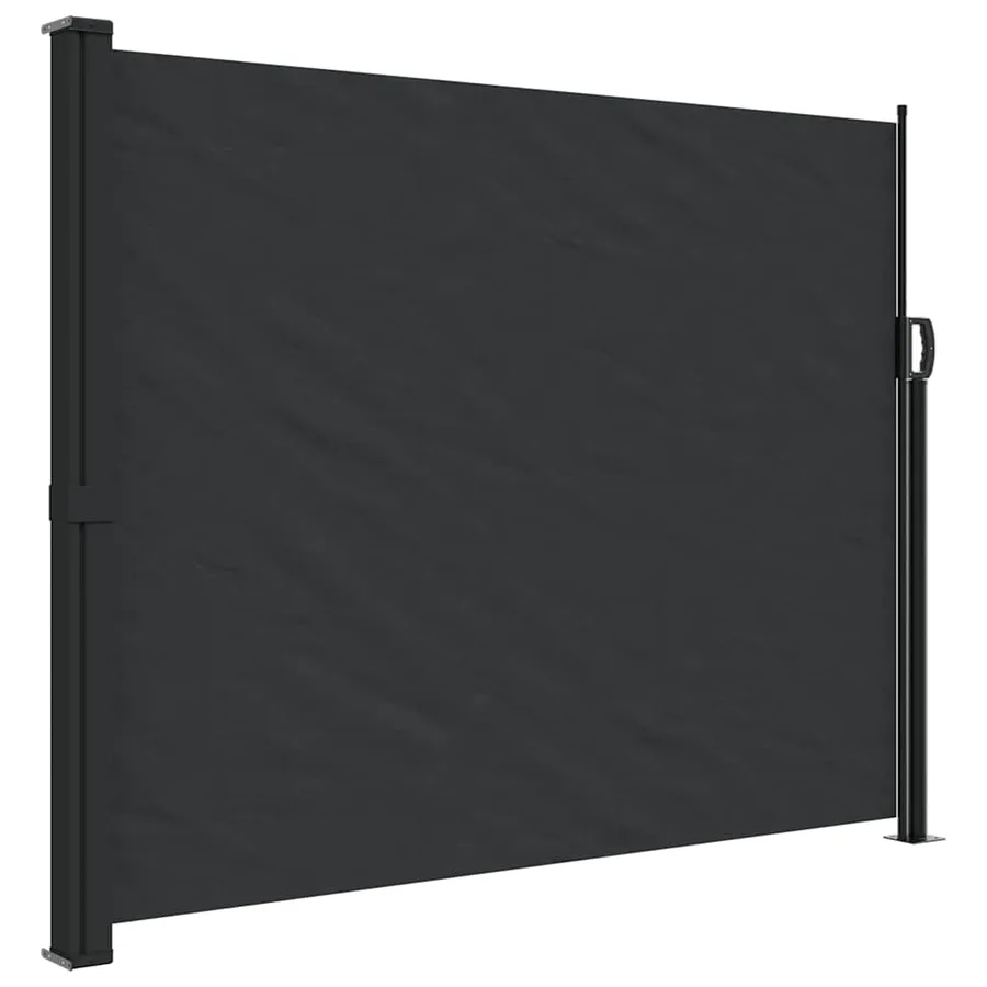 Auvent latéral rétractable noir 160x300 cm - 2