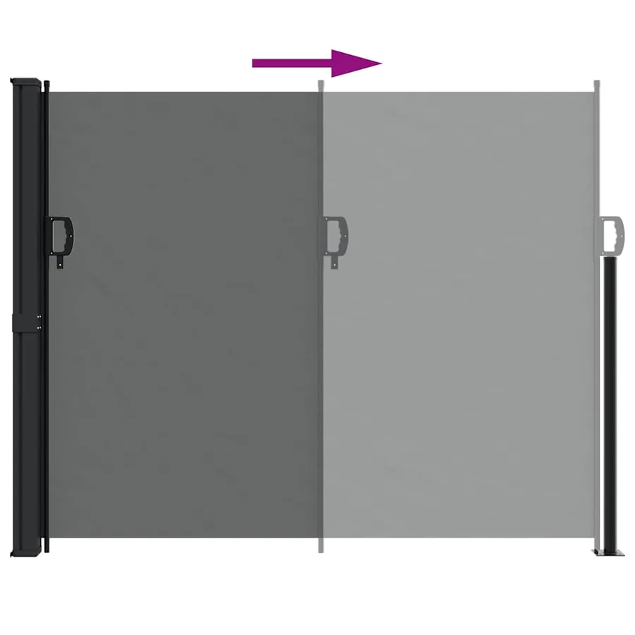 Store latéral rétractable Anthracite 160 x 300 cm - 6
