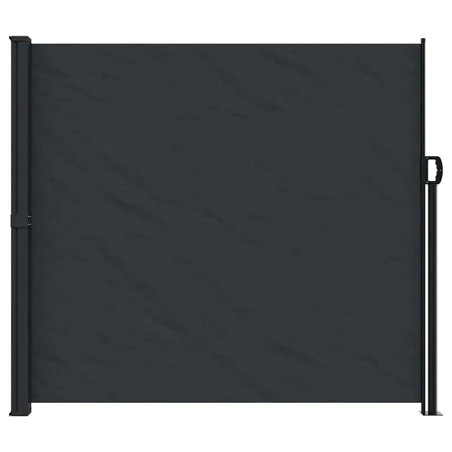 Auvent latéral rétractable noir 180x500 cm - 3