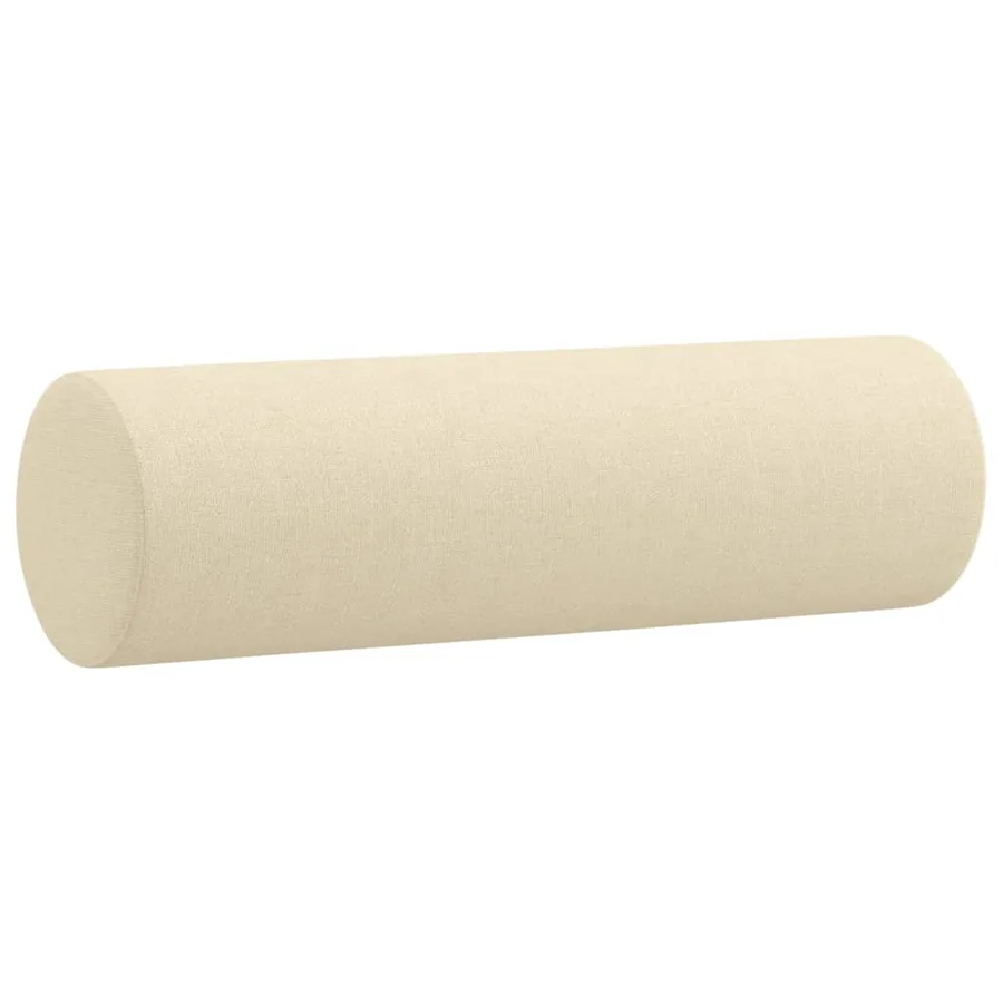 Ensemble de canapés 2 pcs avec coussins crème tissu - 6
