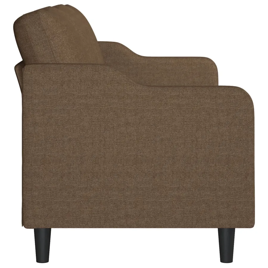 Canapé à 3 places Marron 180 cm Tissu - 4