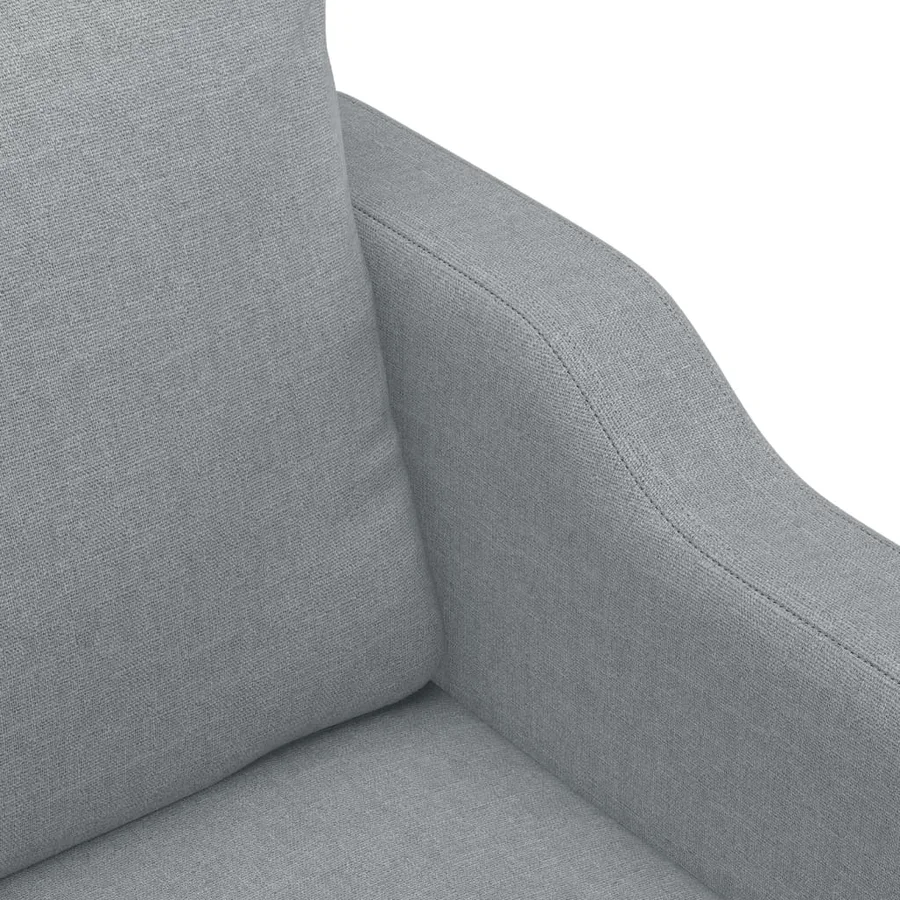 Ensemble de canapés 3 pcs avec coussins Gris clair Tissu - 6