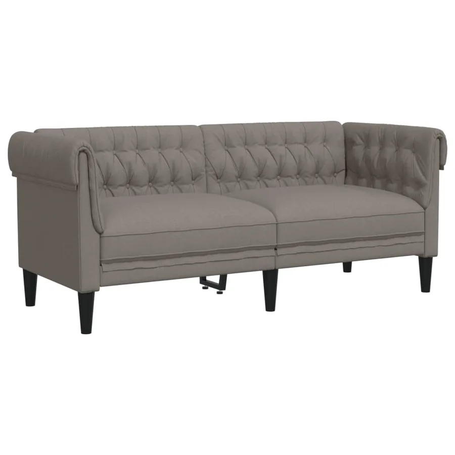 Ensemble de canapés 2 pcs taupe tissu - 4