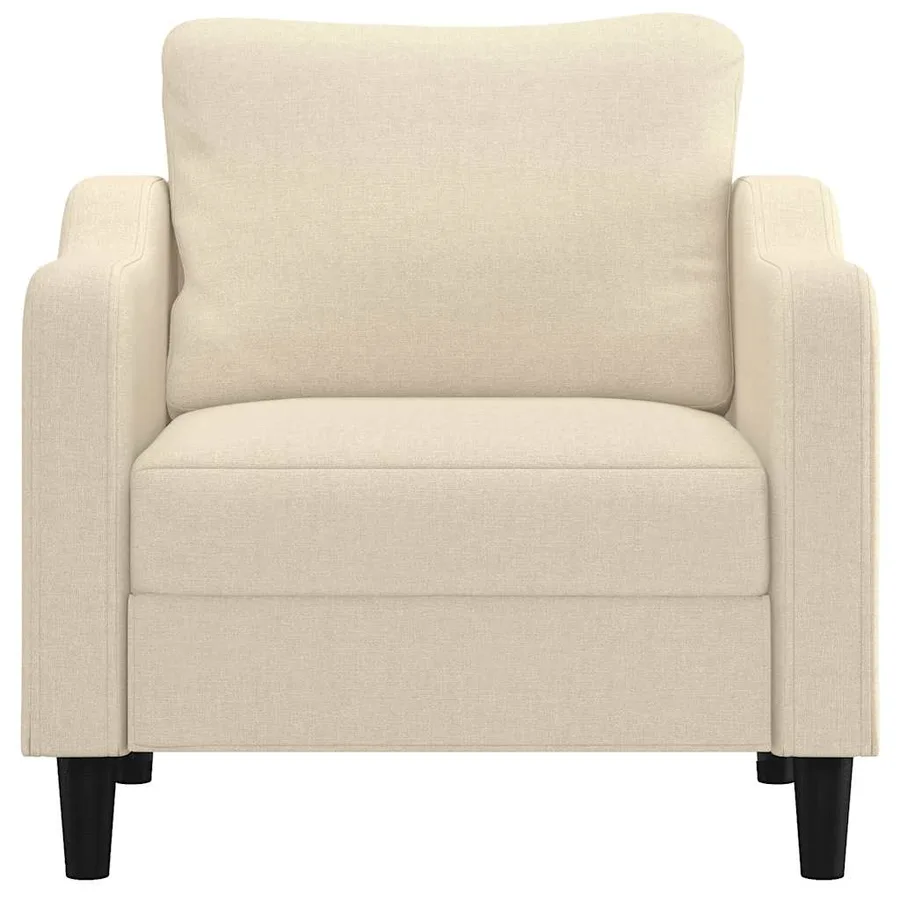 Fauteuil Crème 60 cm Tissu - 3
