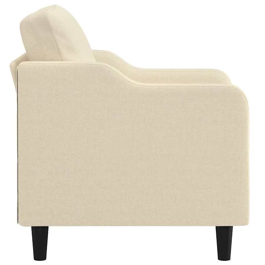 Fauteuil Crème 60 cm Tissu - 4