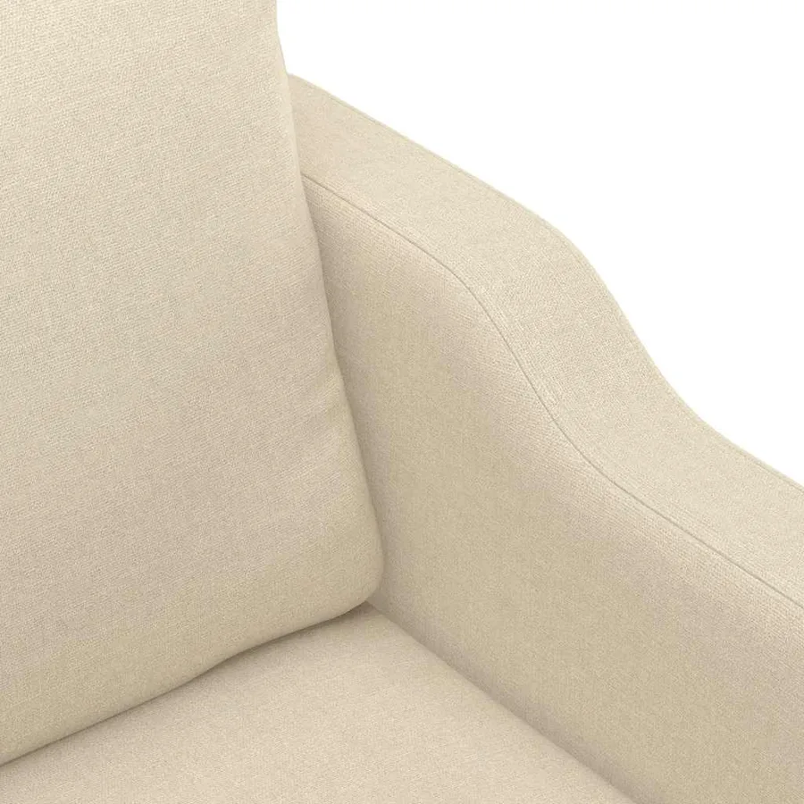 Fauteuil Crème 60 cm Tissu - 6