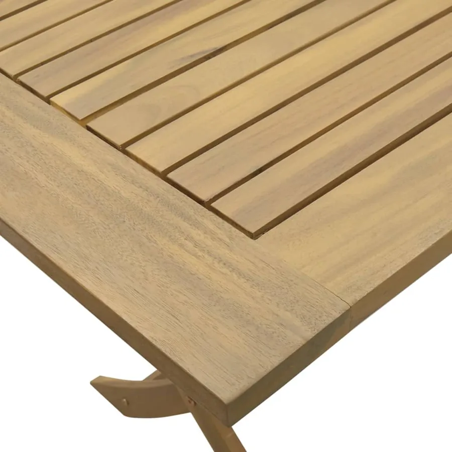 Ensemble à manger de jardin 5 pcs Bois d'acacia solide - 9