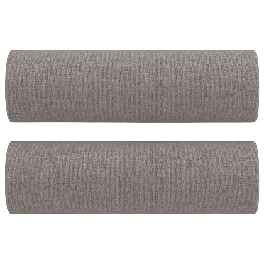 Ensemble de canapés 3 pcs avec coussins taupe tissu - 7