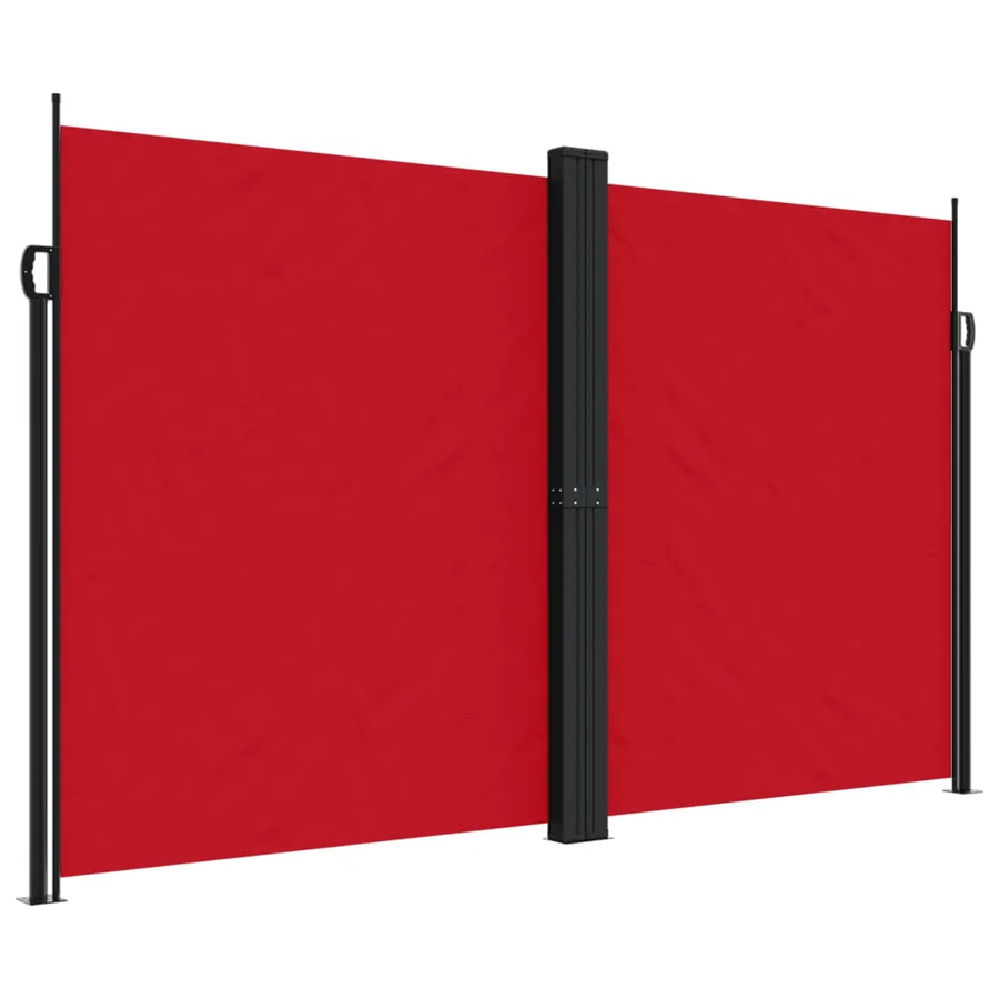 Auvent latéral rétractable Rouge 200x1200 cm - 2