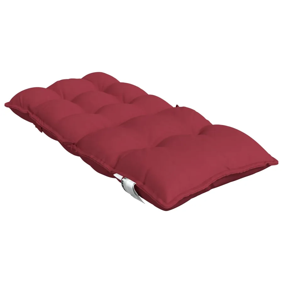 Coussins de chaise à dossier bas lot de 6 rouge bordeaux - 6