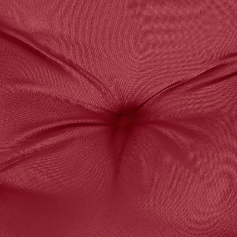 Coussins de chaise à dossier bas lot de 6 rouge bordeaux - 8