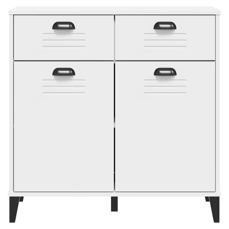 Buffet VIKEN blanc 80x40x80 cm bois d'ingénierie - 6