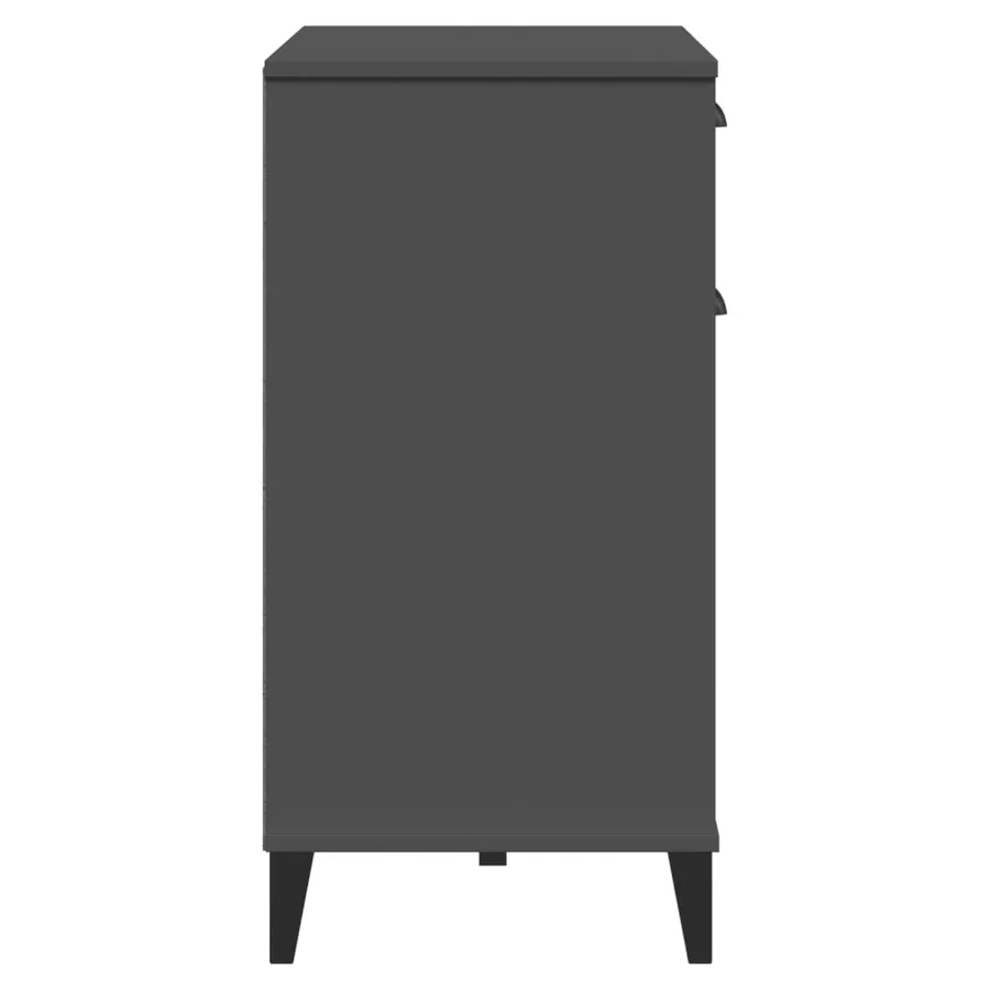 Buffet VIKEN gris anthracite 80x40x80 cm bois d'ingénierie - 7