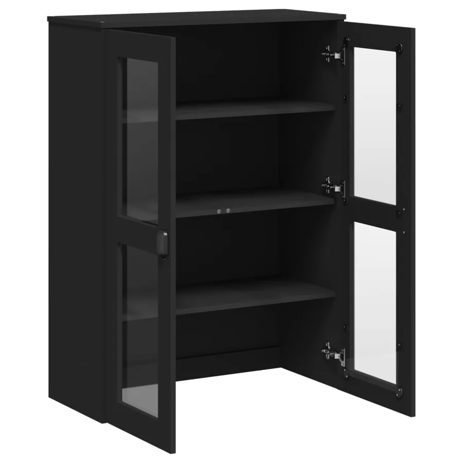 Dessus pour buffet VIKEN noir bois d'ingénierie - 5