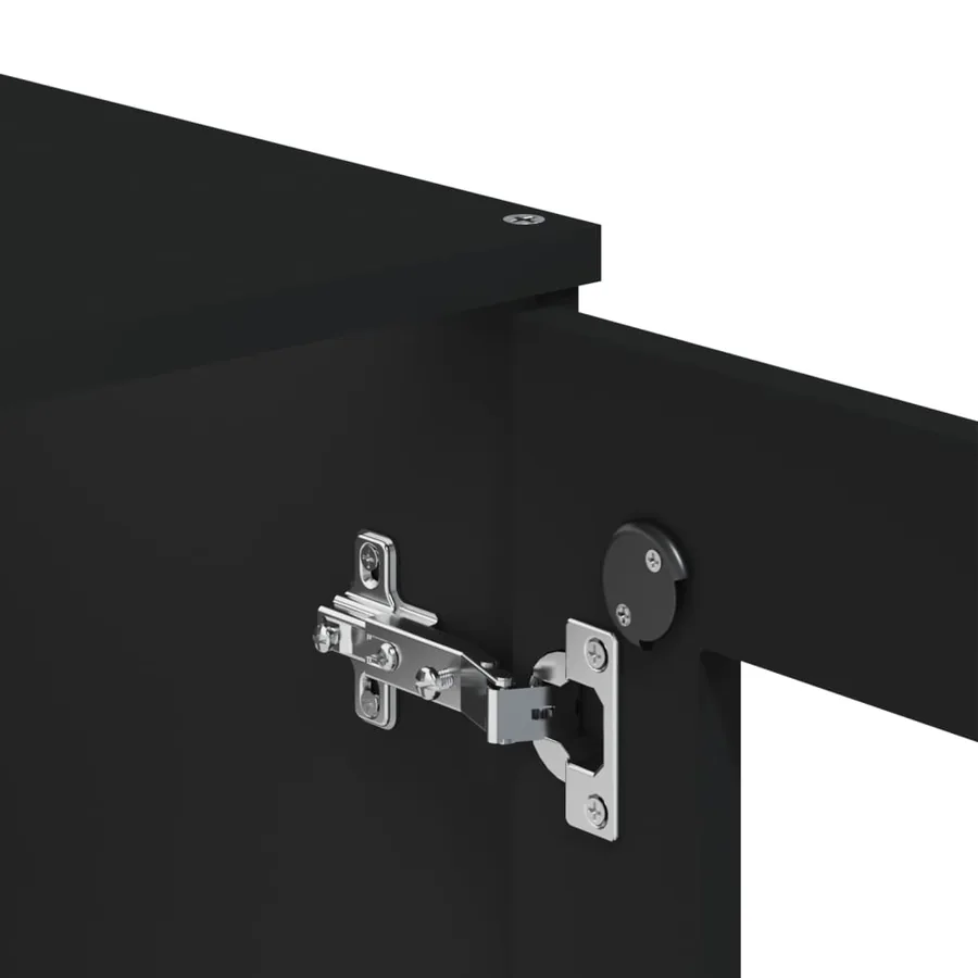 Dessus pour buffet VIKEN noir bois d'ingénierie - 9