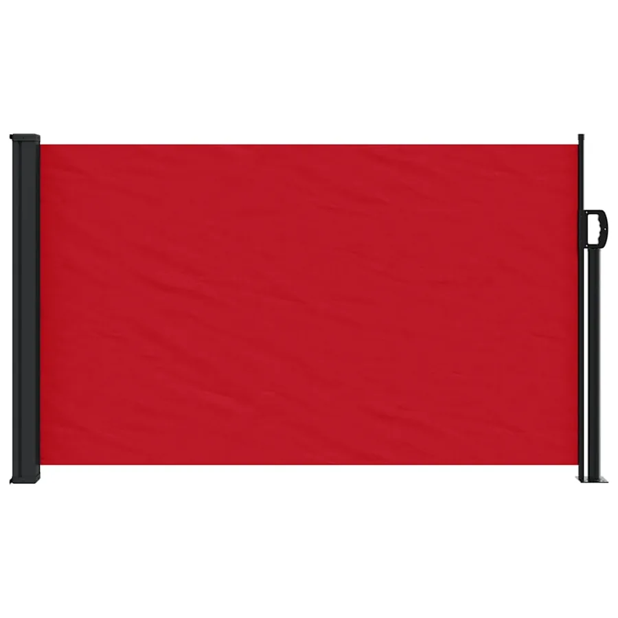 Auvent latéral rétractable rouge 120x600 cm - 3