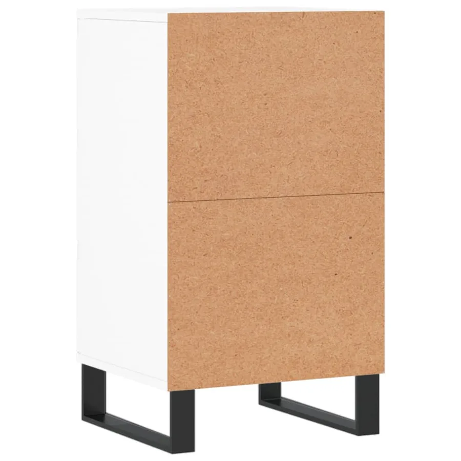 Buffet blanc 40x35x70 cm bois d’ingénierie - 8