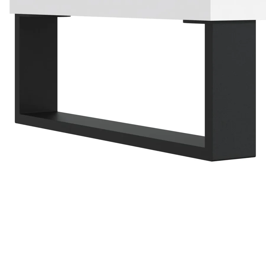 Buffet blanc 40x35x70 cm bois d’ingénierie - 9