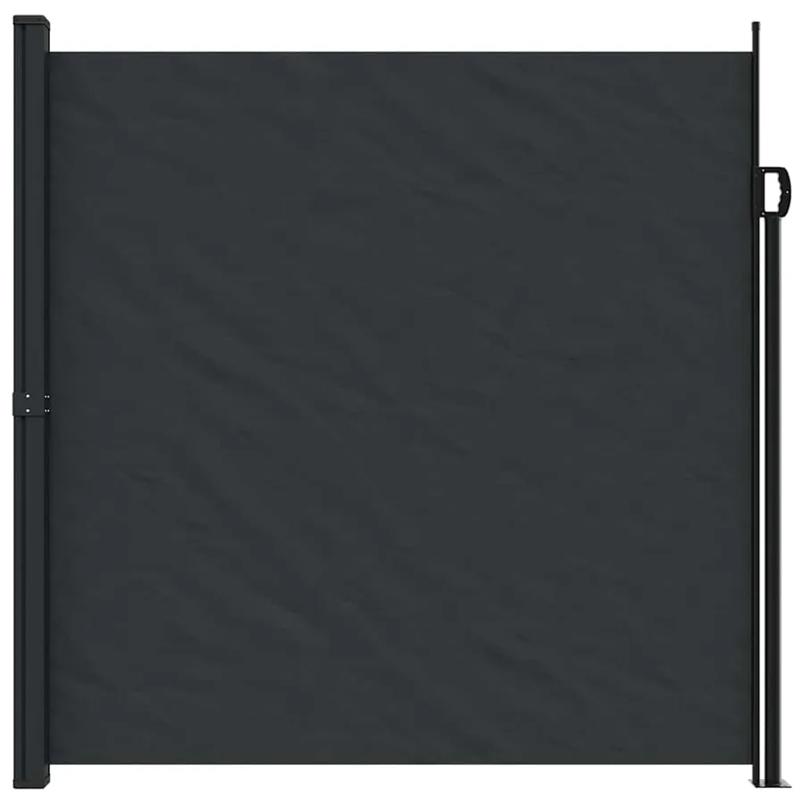 Auvent latéral rétractable noir 200x500 cm - 3
