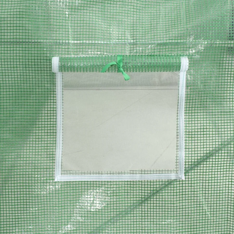 Serre avec cadre en acier vert 8 m² 4x2x2 m - 10
