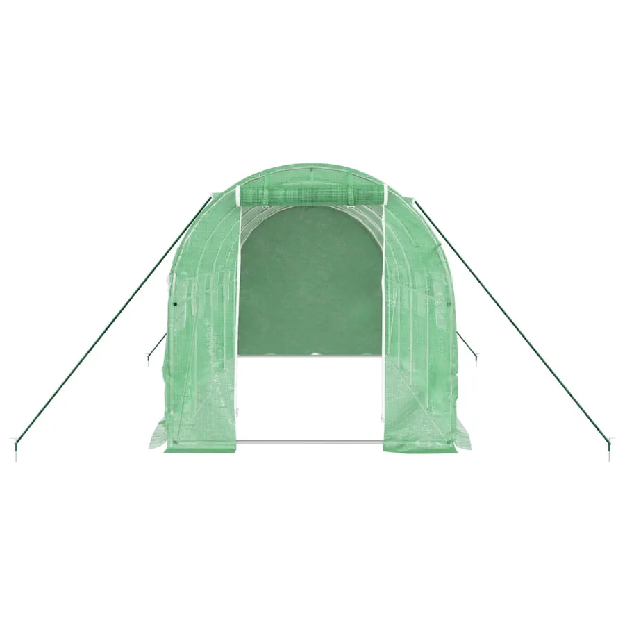 Serre avec cadre en acier vert 8 m² 4x2x2 m - 4