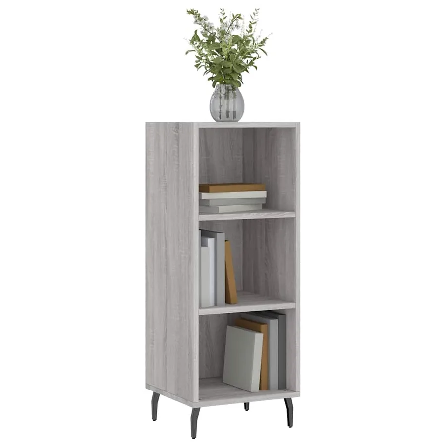 Buffet sonoma gris 34,5x32,5x90 cm bois d'ingénierie - 3