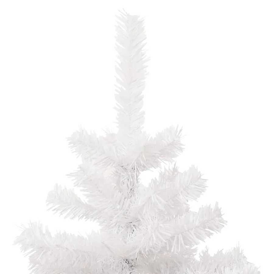Arbre de Noël hélicoïdal pré-éclairé et support blanc 180cm PVC - 6