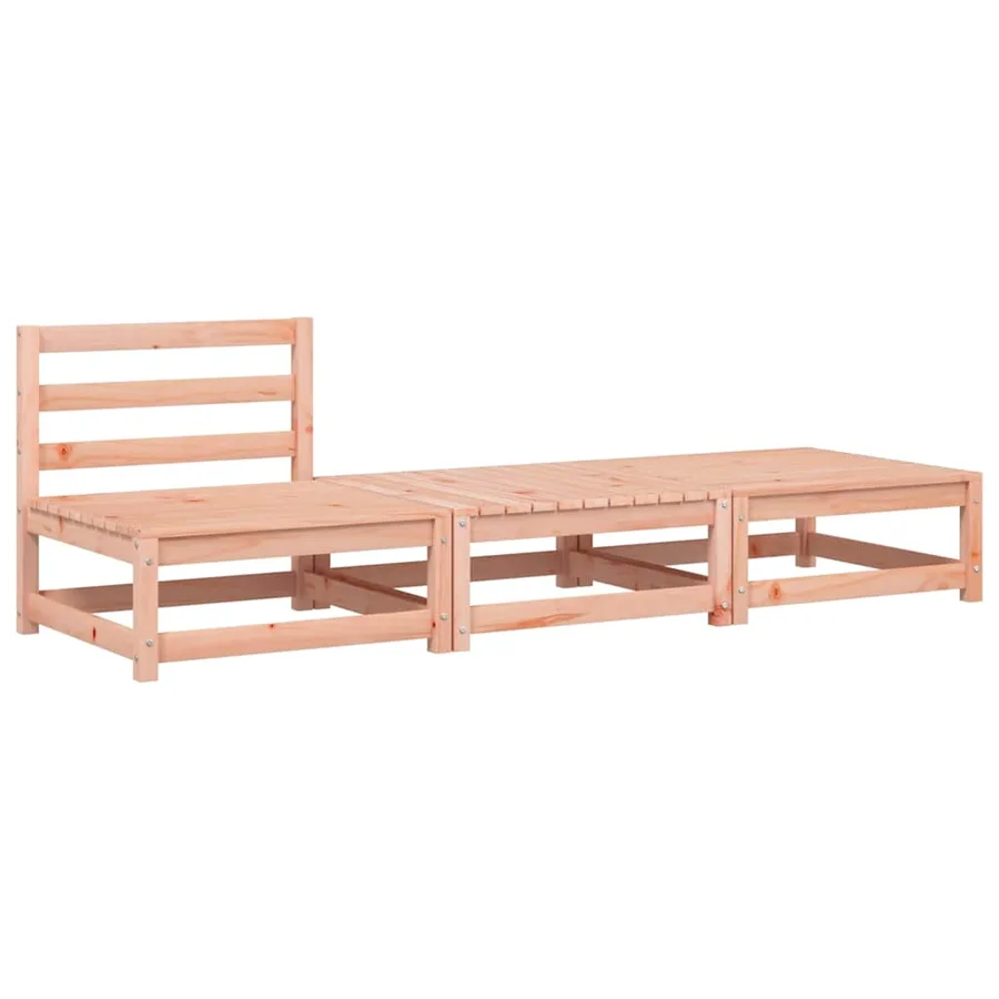 Canapé de jardin sans accoudoirs avec coussins et repose-pieds - 4