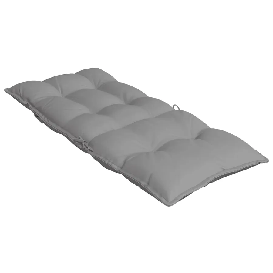 Coussins de chaise à dossier haut lot de 6 gris tissu oxford - 6
