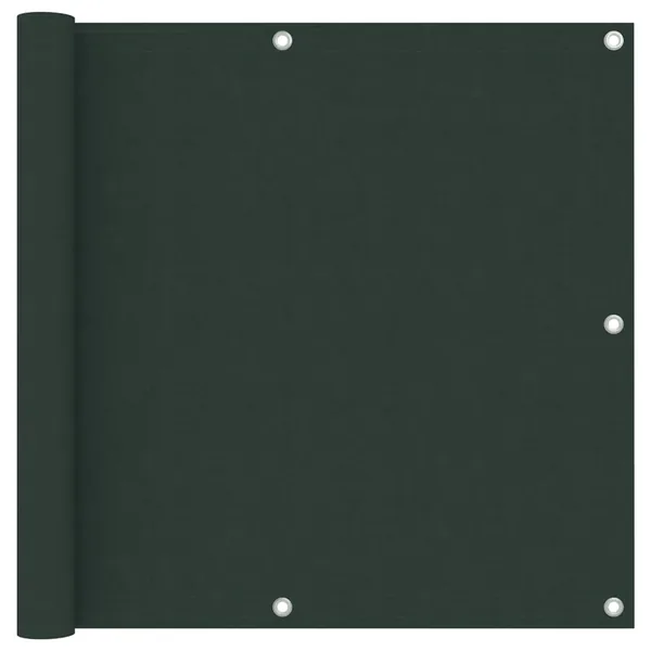 Écran de balcon Vert foncé 90x300 cm Tissu Oxford