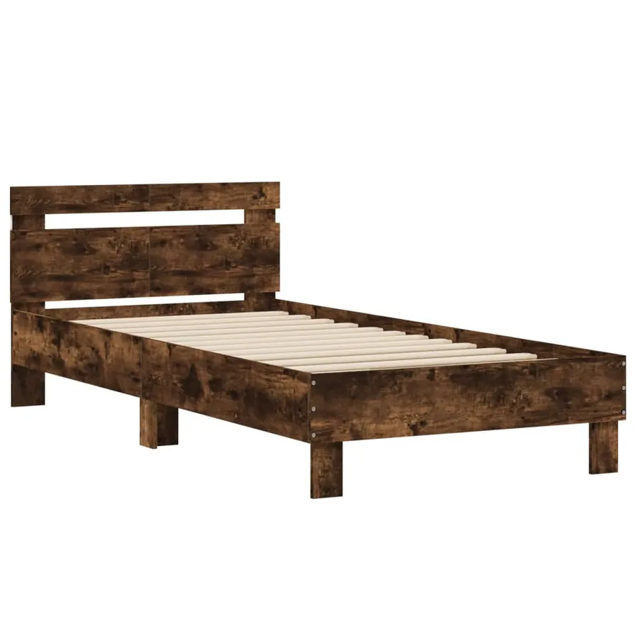Cadre de lit sans matelas avec lumières LED 100x200 cm - 6