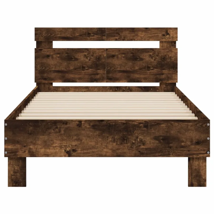 Cadre de lit sans matelas avec lumières LED 100x200 cm - 7