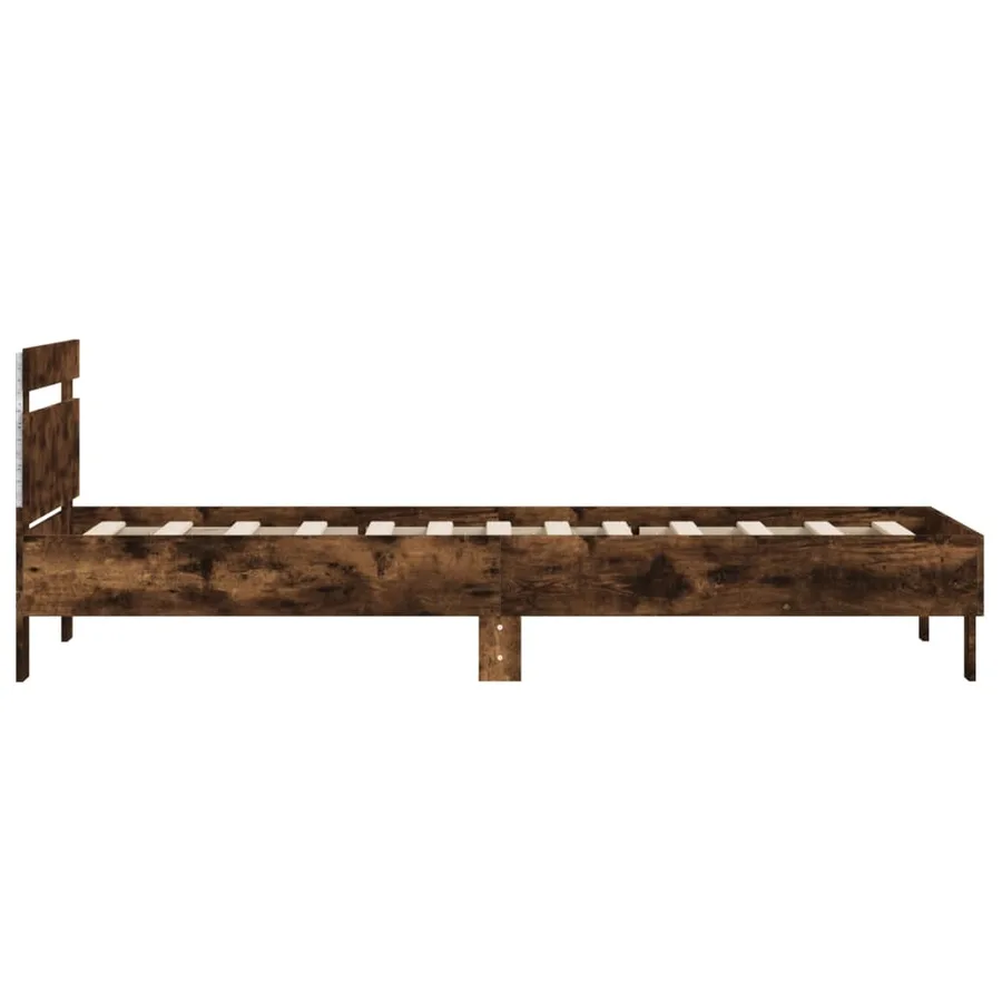 Cadre de lit sans matelas avec lumières LED 100x200 cm - 8