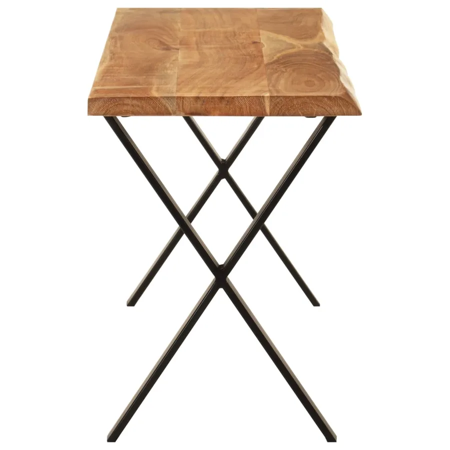 Banc avec bord vivant 105 cm bois d'acacia massif - 3