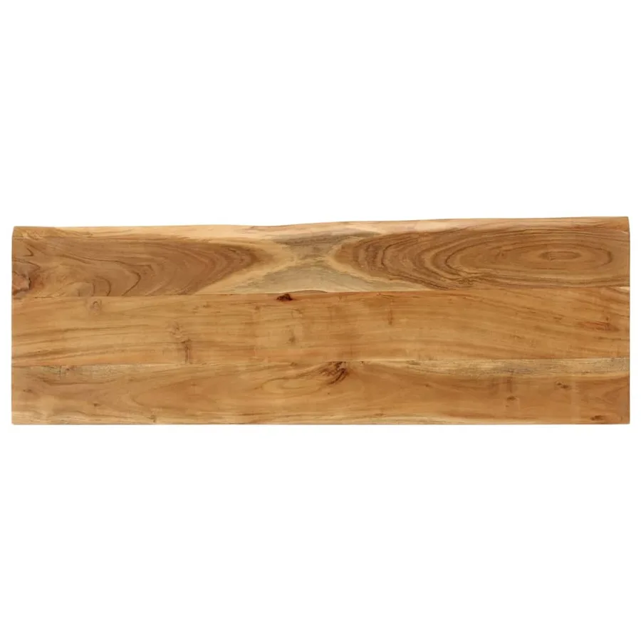 Banc avec bord vivant 105 cm bois d'acacia massif - 5