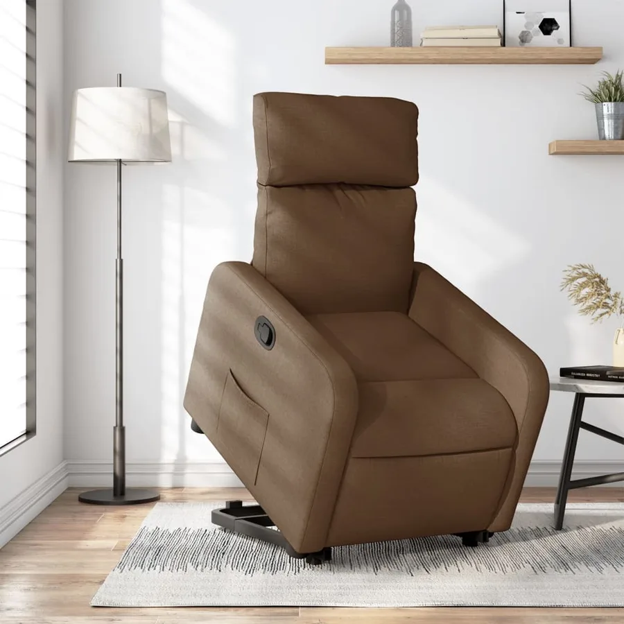 Fauteuil inclinable Marron Tissu - 16