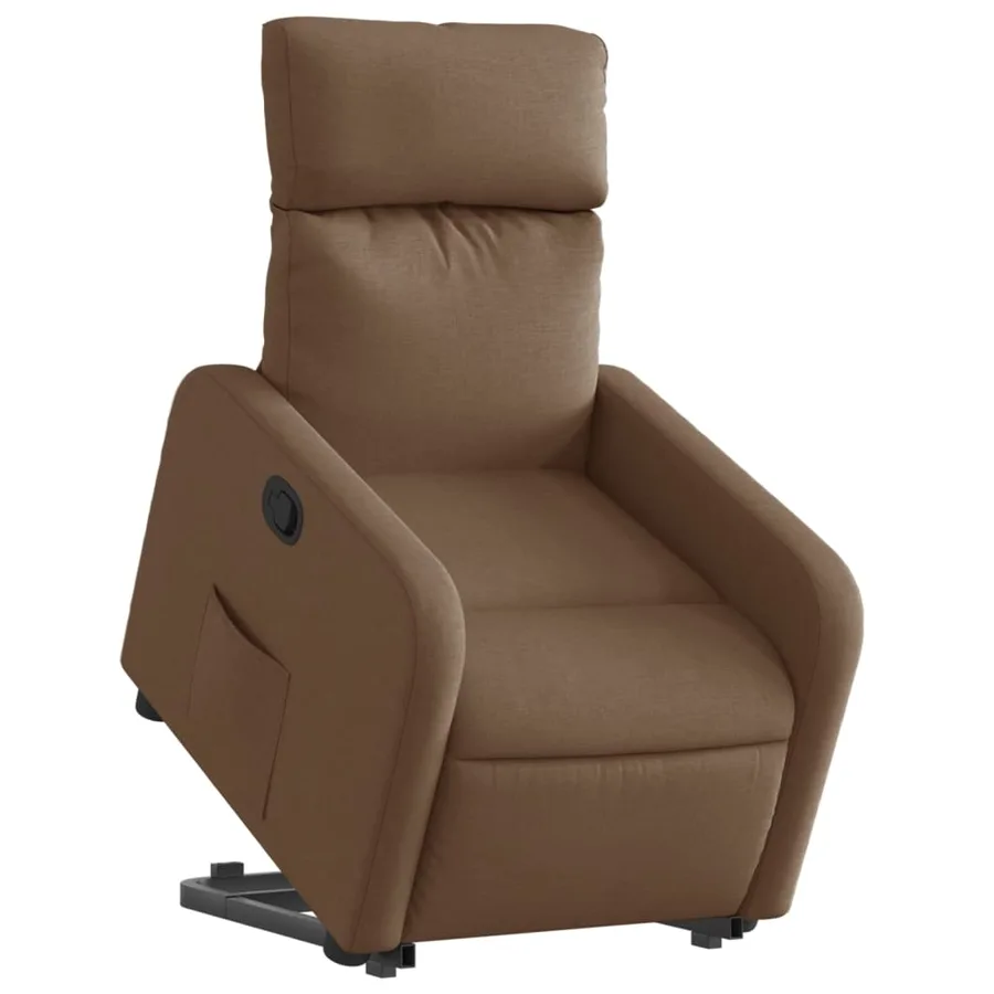 Fauteuil inclinable Marron Tissu - 3