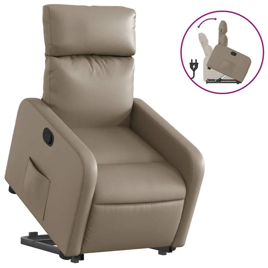Fauteuil inclinable Cappuccino Similicuir - 2