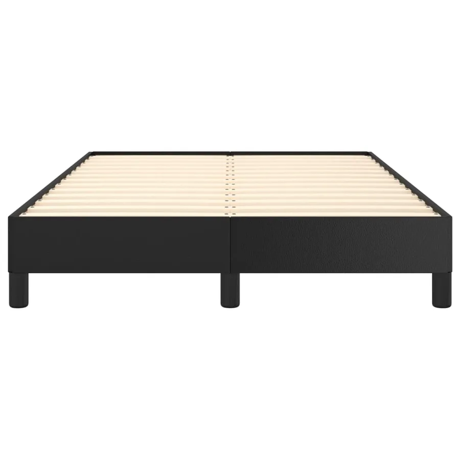 Cadre de lit sans matelas noir 120x200 cm similicuir - 5