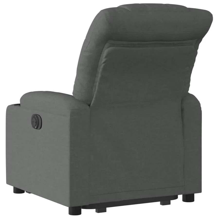 Fauteuil inclinable Gris foncé Tissu - 5