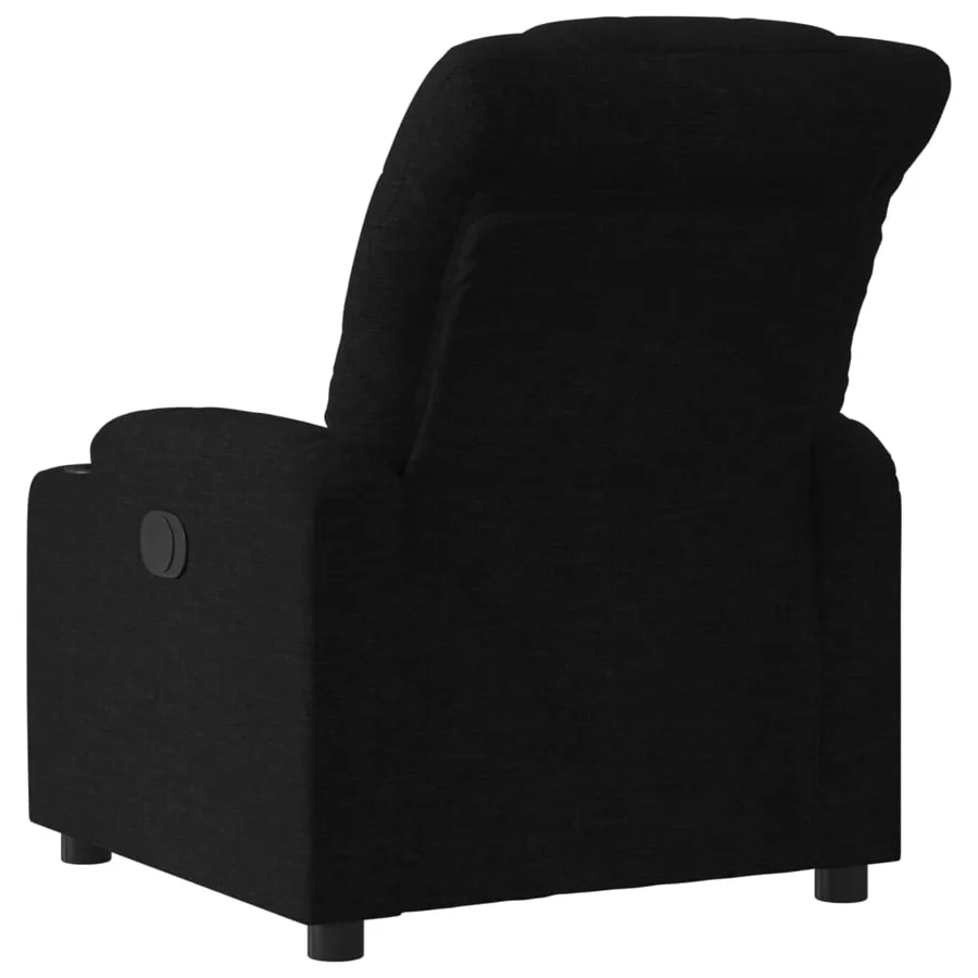 Fauteuil inclinable Noir Tissu - 3