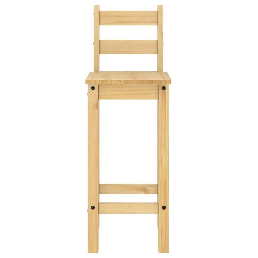 Ensemble de bar 5 pcs Bois de pin massif - 6