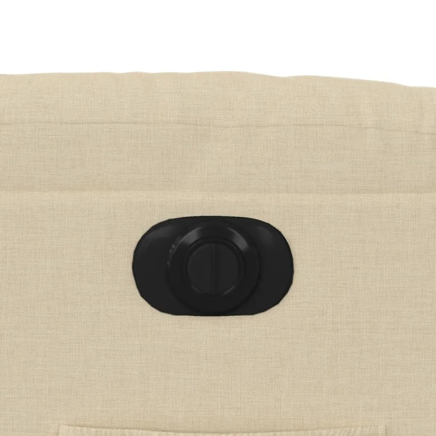 Fauteuil inclinable électrique crème tissu - 13